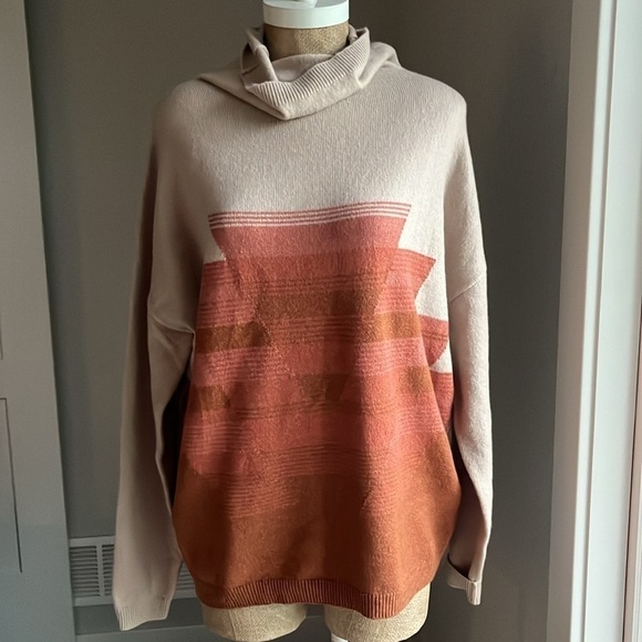 NWT prAna Frosted Pine Cowl Neck Pullover Sweater Size Large - Picture 6 of 10